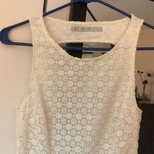 Zara dress off white lace/crochet
